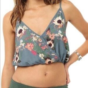 O'neill Cropped Floral Print Cami